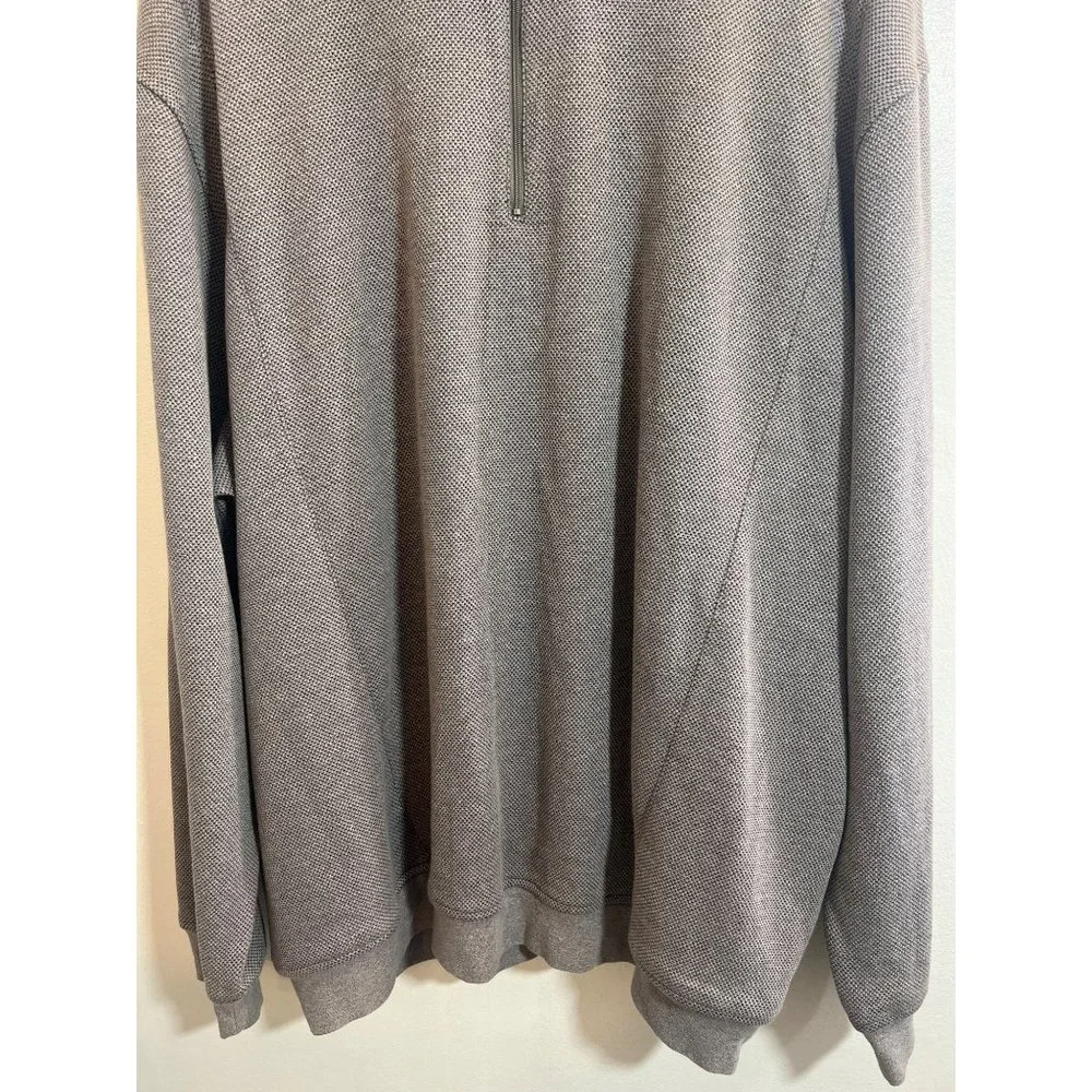 PRO TOUR GOLF GREY XXL MEN'S MOCK NECK 1/2 ZIP SWEATSHIRT